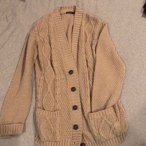 ASOS (BooHoo) oversized knit cardigan.